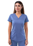 Adar - P4210 Women's Sweetheart V-Neck Scrub Top