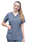 Adar - P4212 Women's Elevated V-Neck Scrub Top