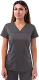 Adar - P4210 Women's Sweetheart V-Neck Scrub Top