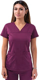 Adar - P4210 Women's Sweetheart V-Neck Scrub Top